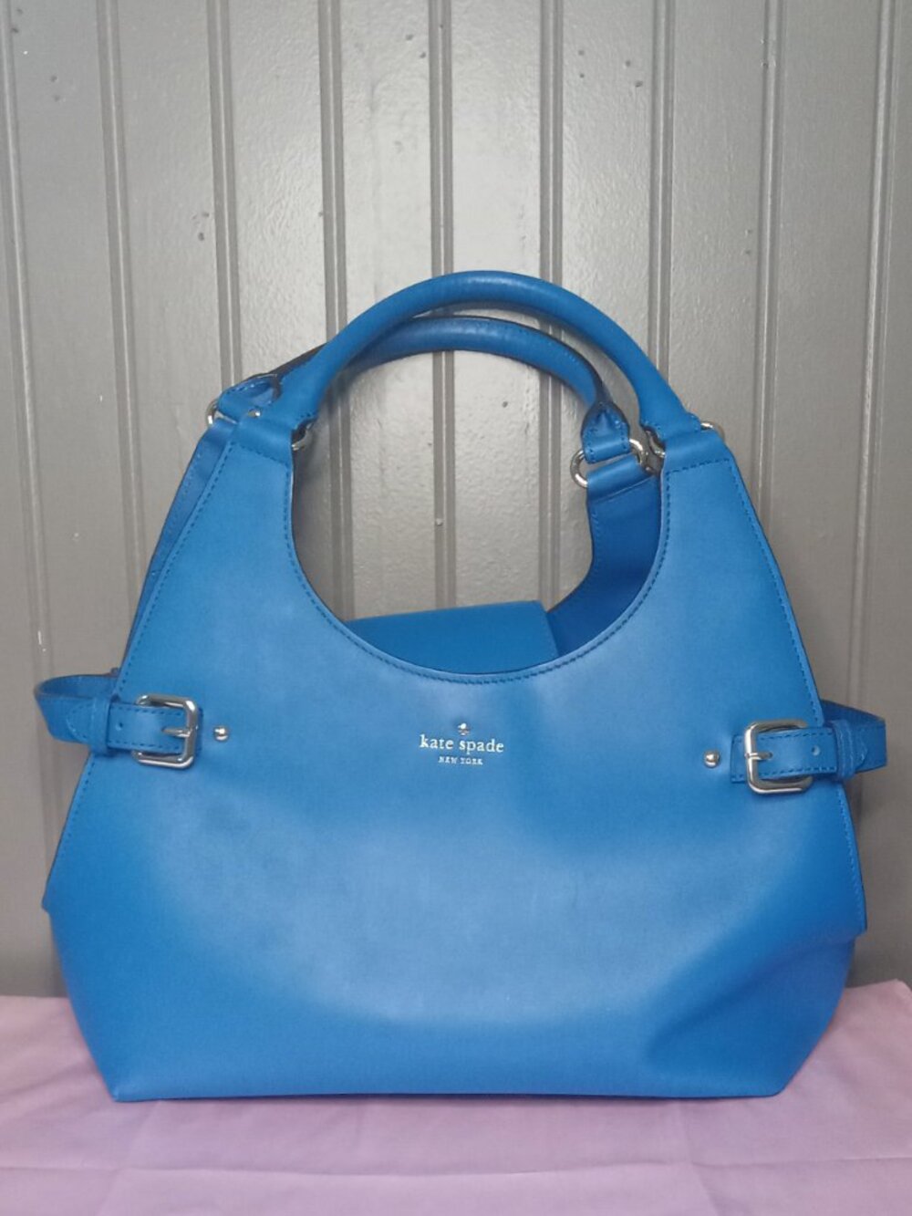 Kate Spade Vanston Small Dylan Bluebell Leather Satchel Handbag